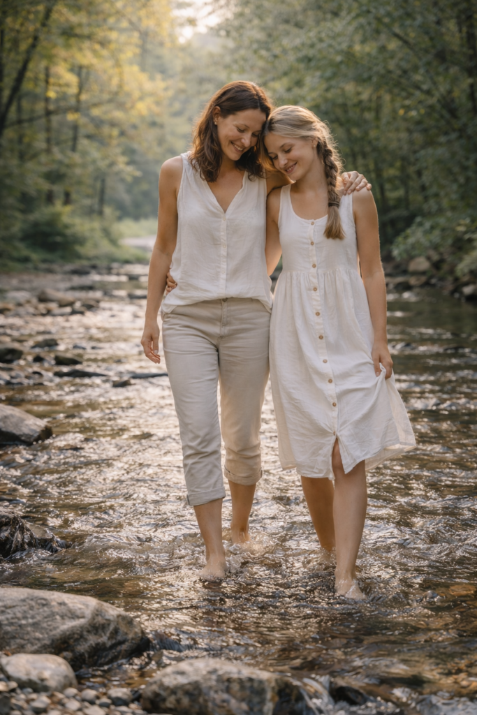 mama_tochter_verbindung_ritual_auszeit_getaway_natur_wellness_tauberchalet